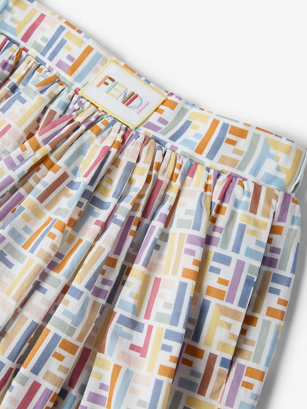 Pantaloncini in mussola multicolore