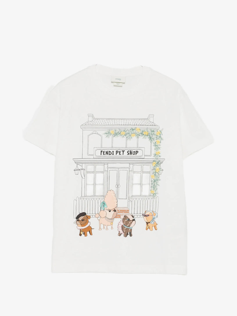 T-shirt Fendi pet shop
