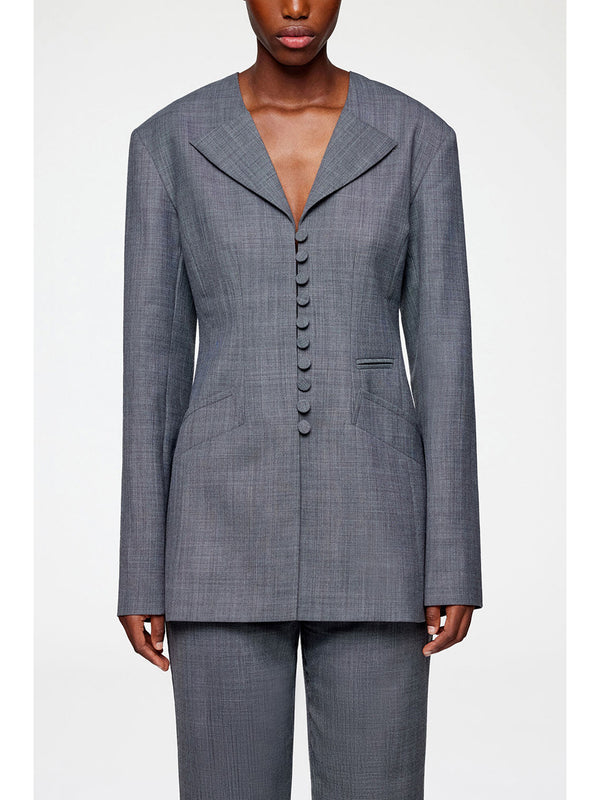 Blazer in misto lana