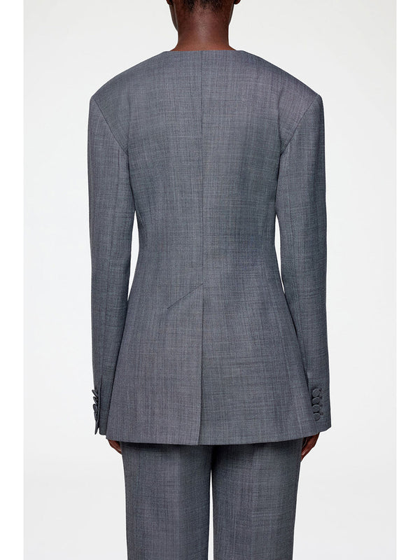 Blazer in misto lana