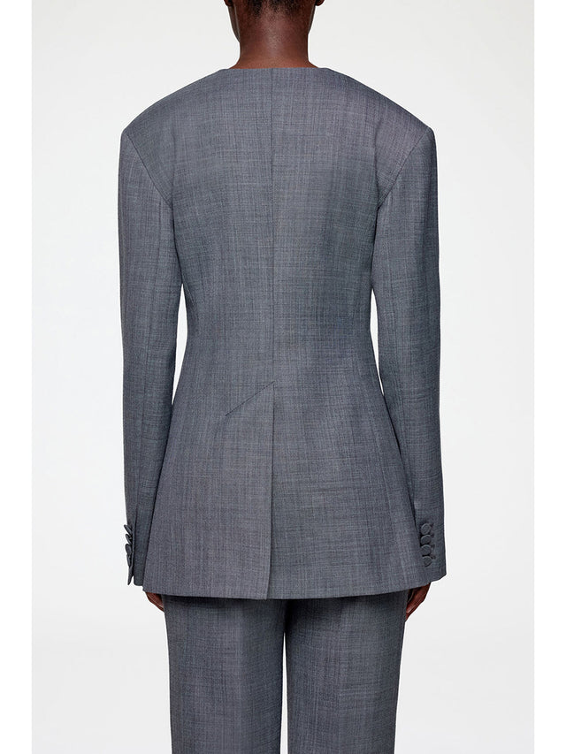 Blazer in Grey Wool