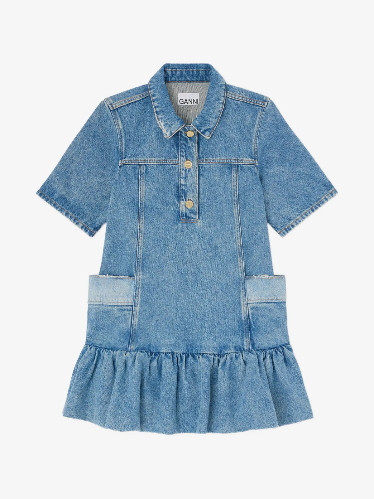 Abito in denim patchwork