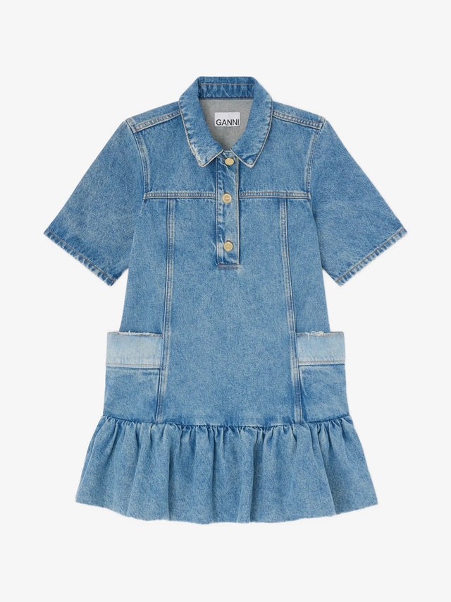 Abito in denim patchwork