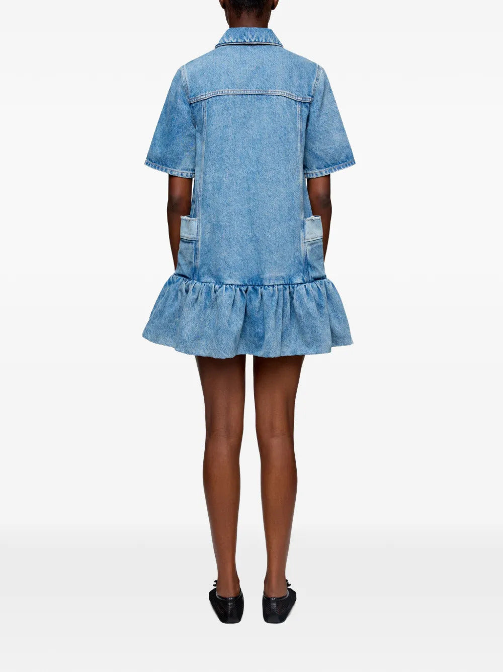 Abito in denim patchwork