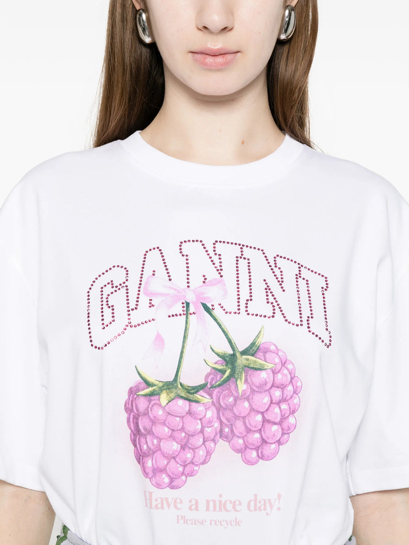 T-shirt con lamponi