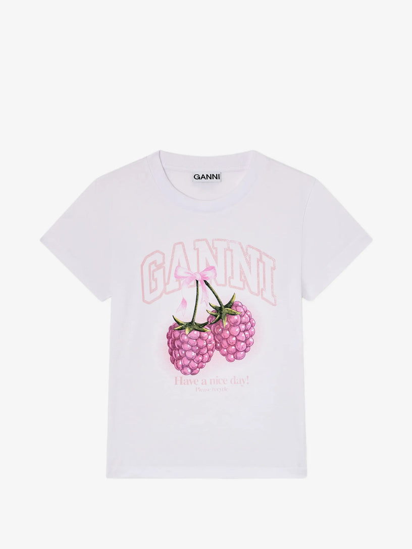 T-shirt Baby Fit con motivo lampone