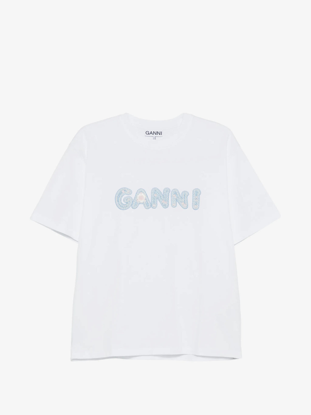 T-shirt con logo ricamato
