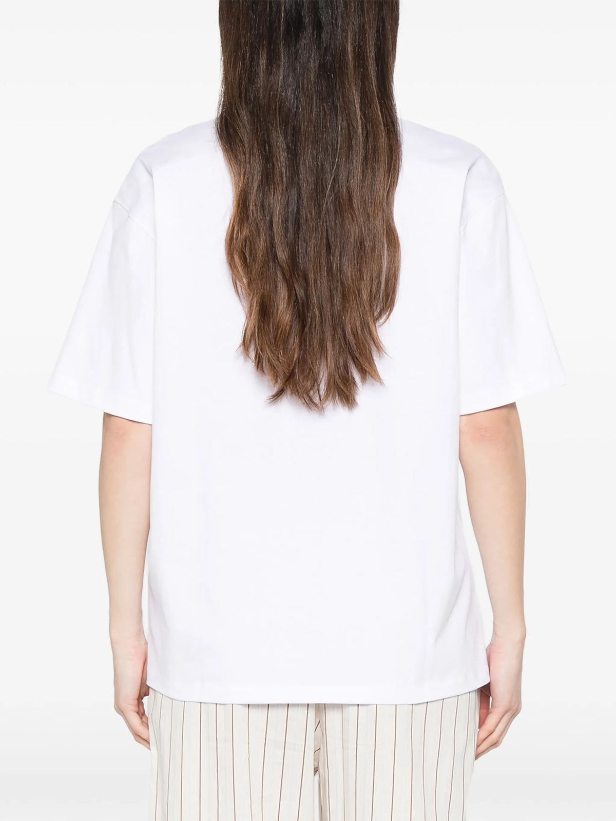 T-shirt con logo ricamato