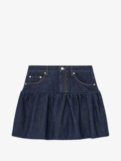 Gonna in denim lavato