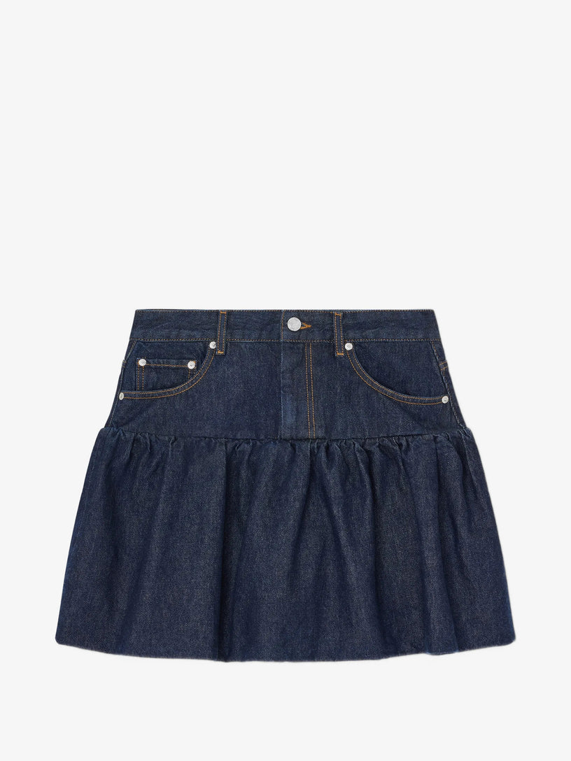 Gonna in denim lavato