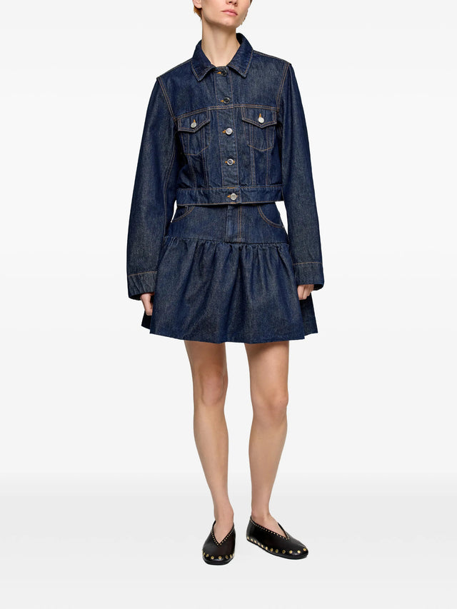 Gonna in denim lavato