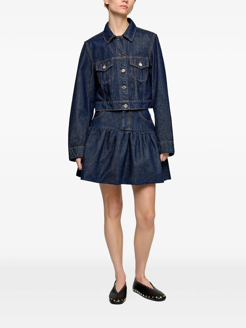 Gonna in denim lavato