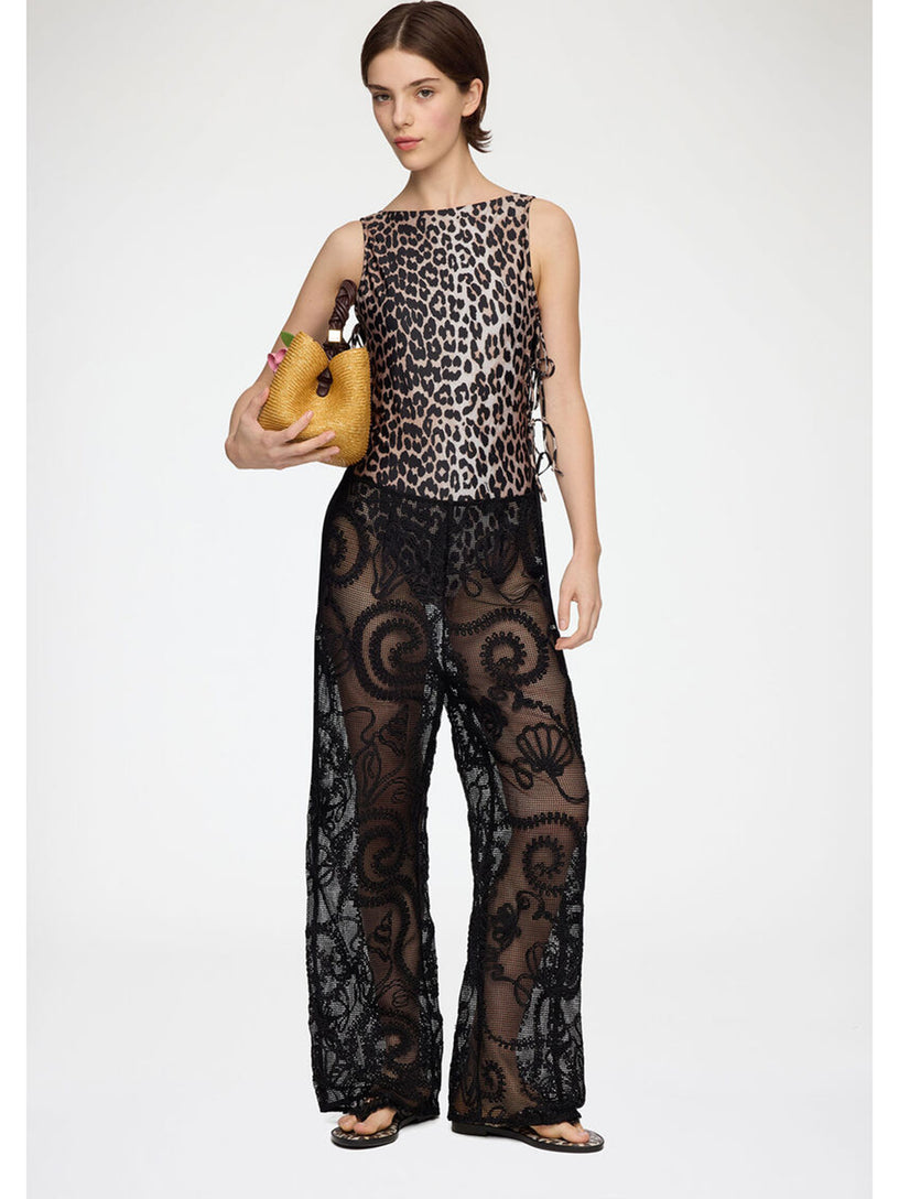Costume intero leopardato