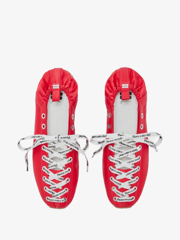 Ballerina sportiva in raso