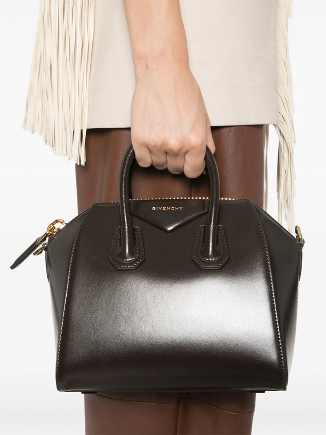 Borsa Antigona mini in pelle Box