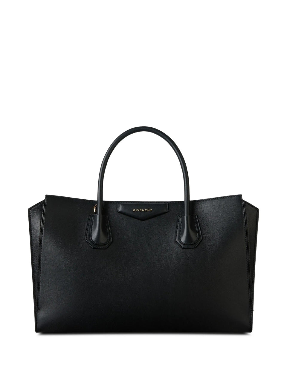 Borsa Antigona Catchall media in pelle fiore lucida