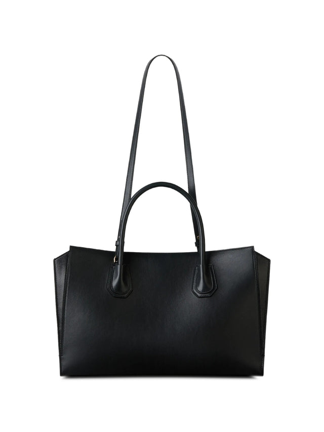 Borsa Antigona Catchall media in pelle fiore lucida