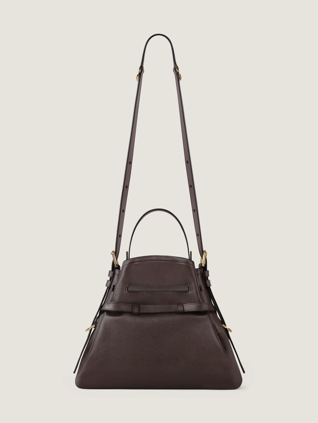 Small Voyou Bucket bag in shiny leather