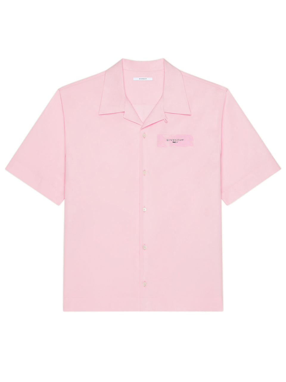 Shirt in poplin with GIVENCHY Stamp print