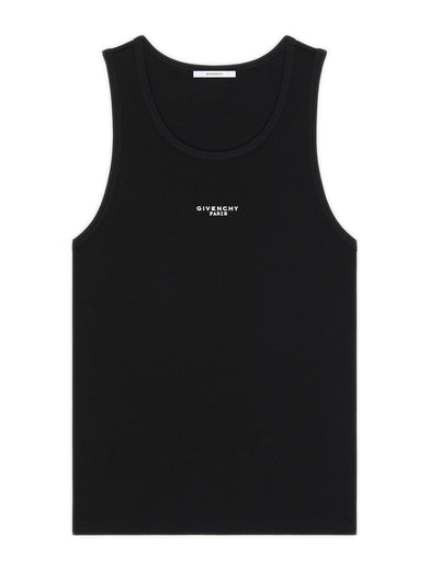 Canotta in cotone con stampa Givenchy Paris