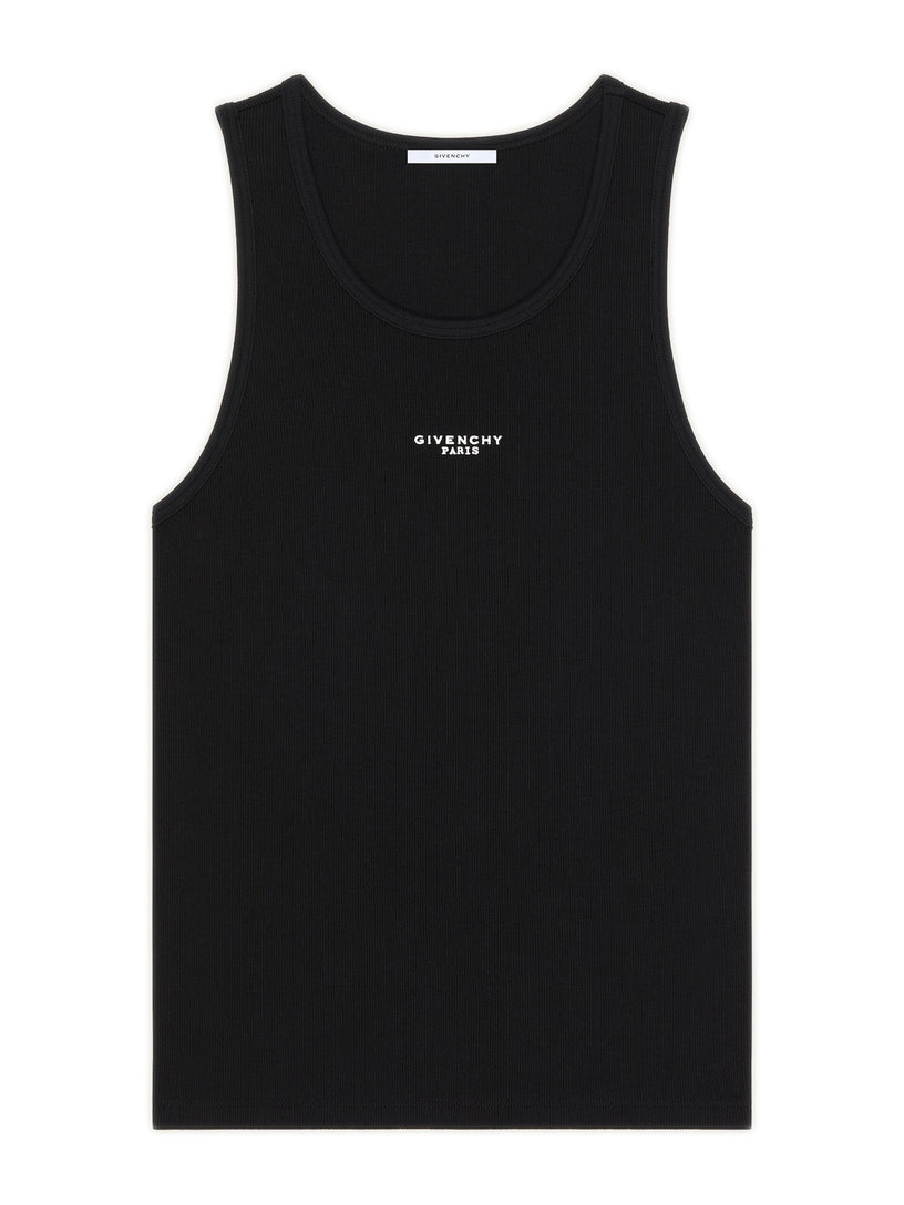Canotta in cotone con stampa Givenchy Paris