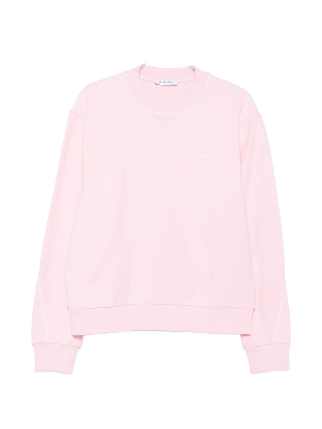 Felpa Couture Seam in tessuto garzato con GIVENCHY Paris