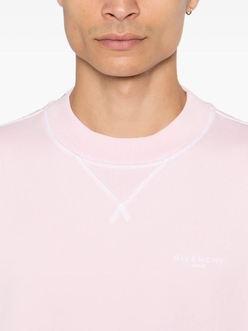 Felpa Couture Seam in tessuto garzato con GIVENCHY Paris