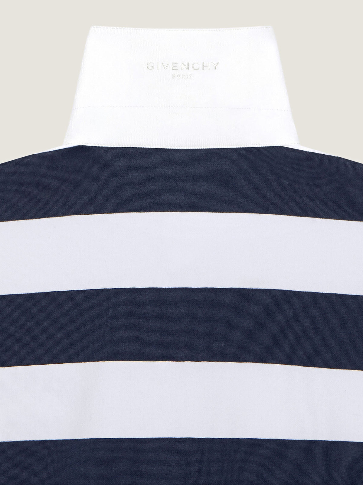 Polo a righe in cotone con ricamo Givenchy Paris