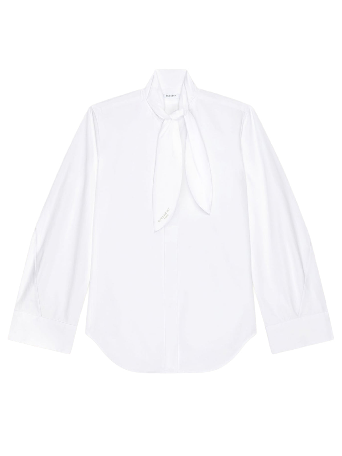 Camicia Cocoon in popeline con fiocco