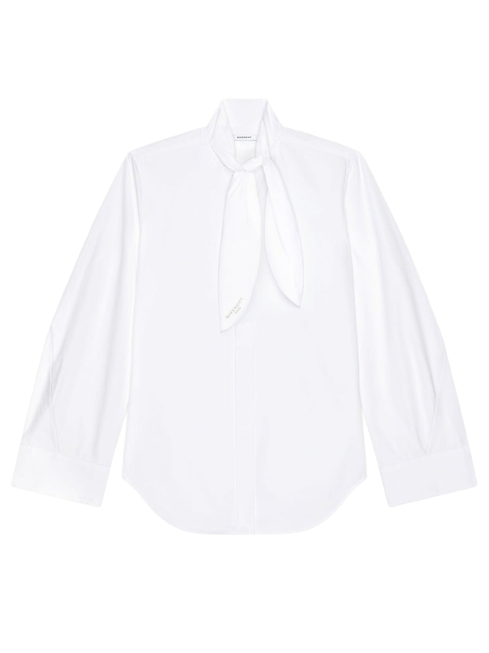 Camicia Cocoon in popeline con fiocco
