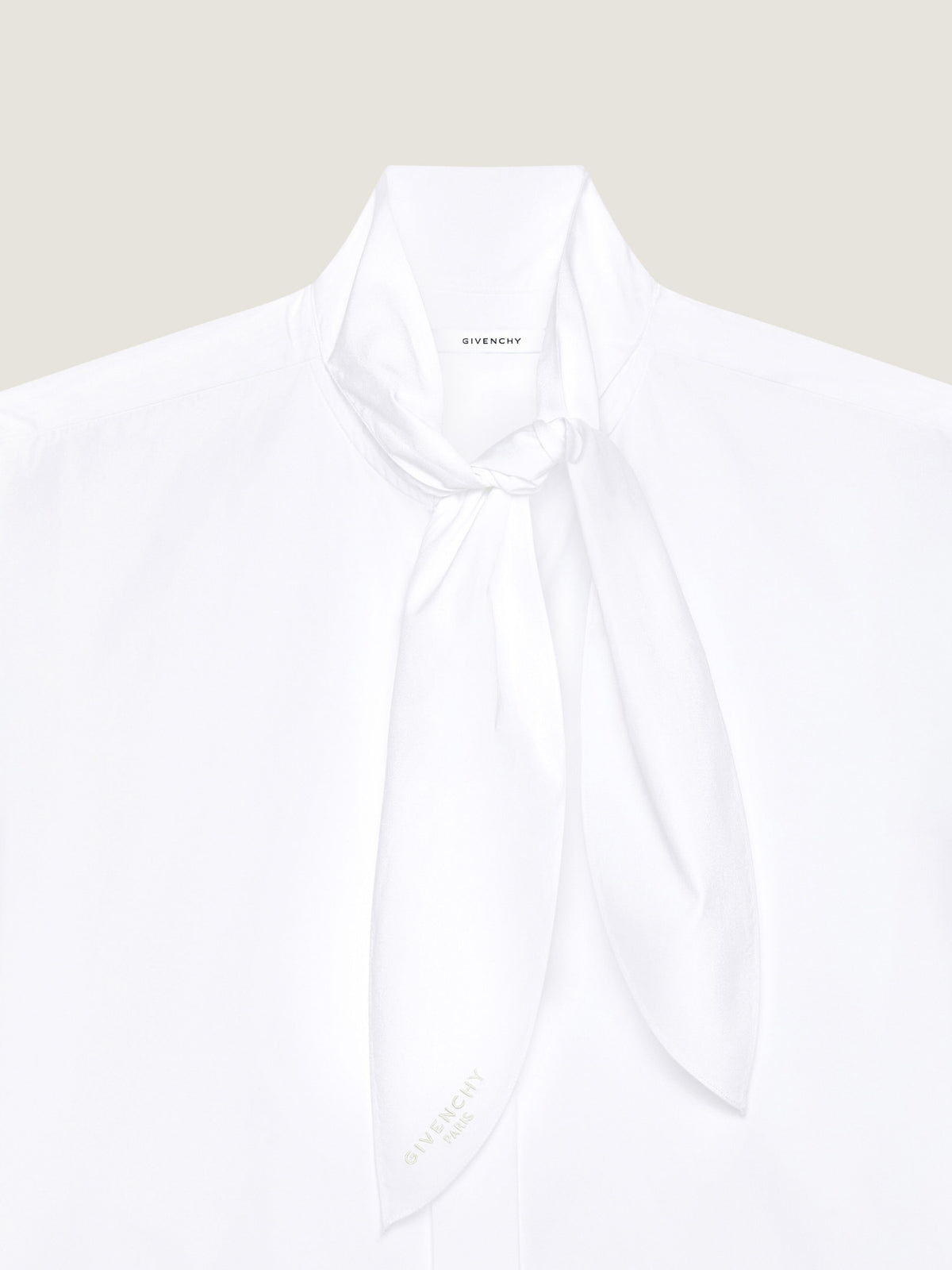 Camicia Cocoon in popeline con fiocco