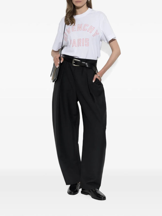 T-shirt in coton con ricamo Givenchy Paris