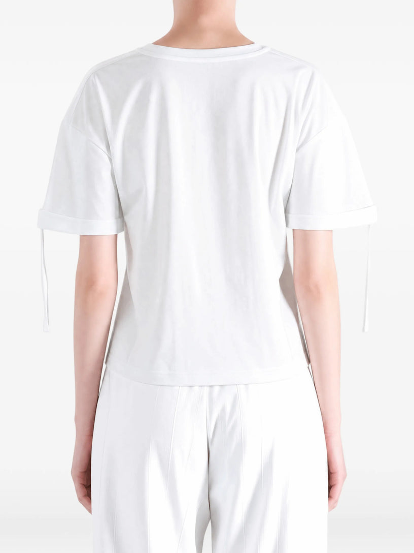 T-shirt in cotone con fiocchi