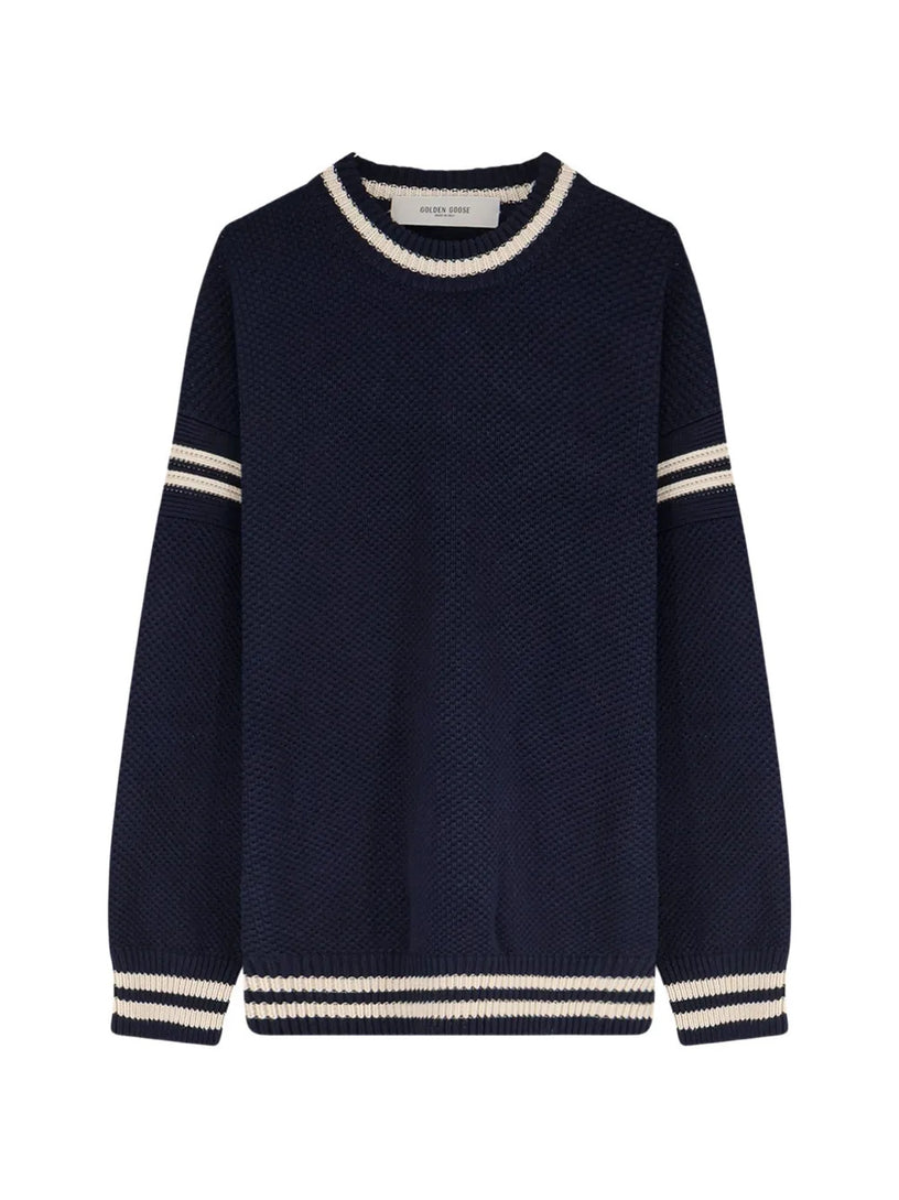 Maglione boxy con ricamo
