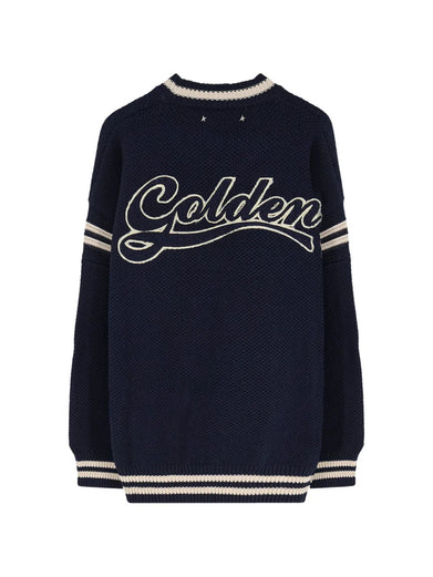 Maglione boxy con ricamo