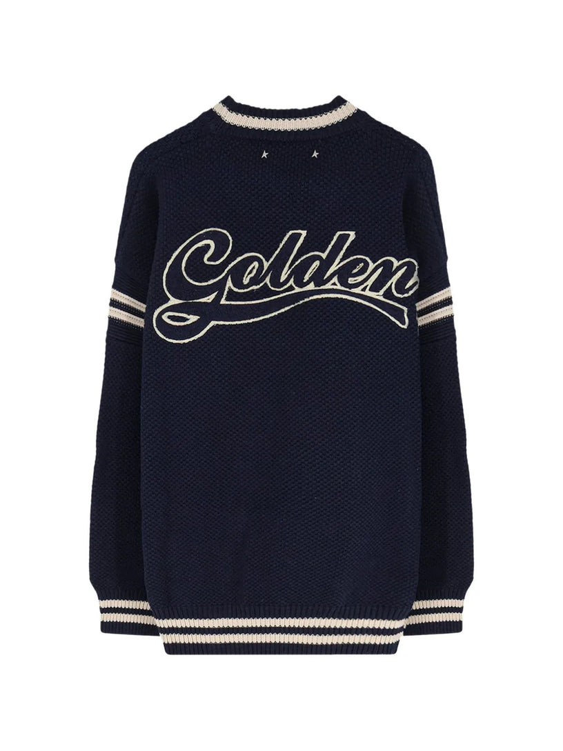 Maglione boxy con ricamo