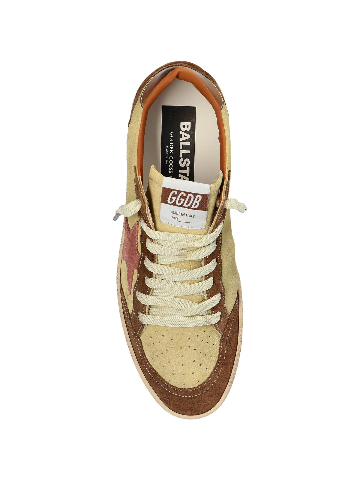 Sneakers in suede e pelle laminata