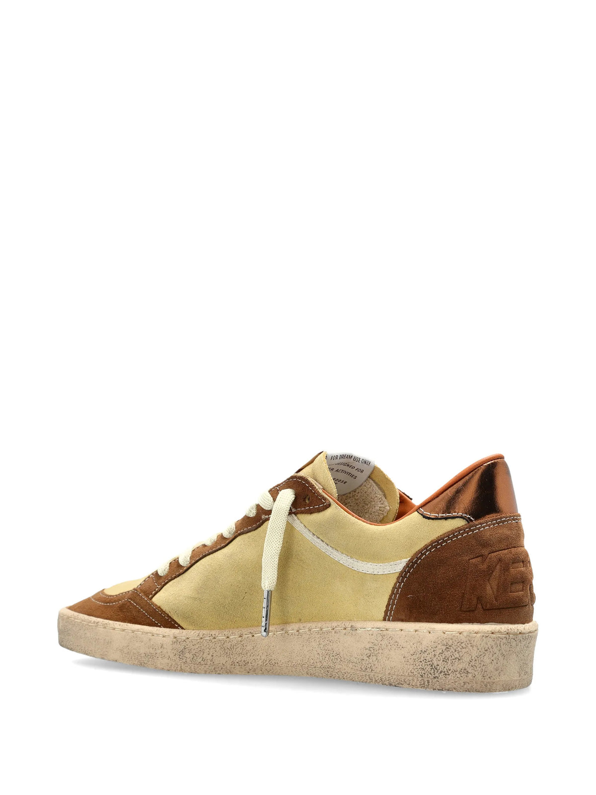 Sneakers in suede e pelle laminata