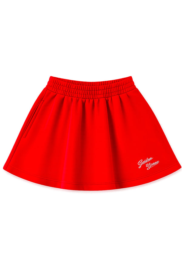 Fleece mini skirt