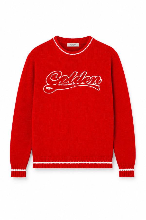Sweater with embroidered logo