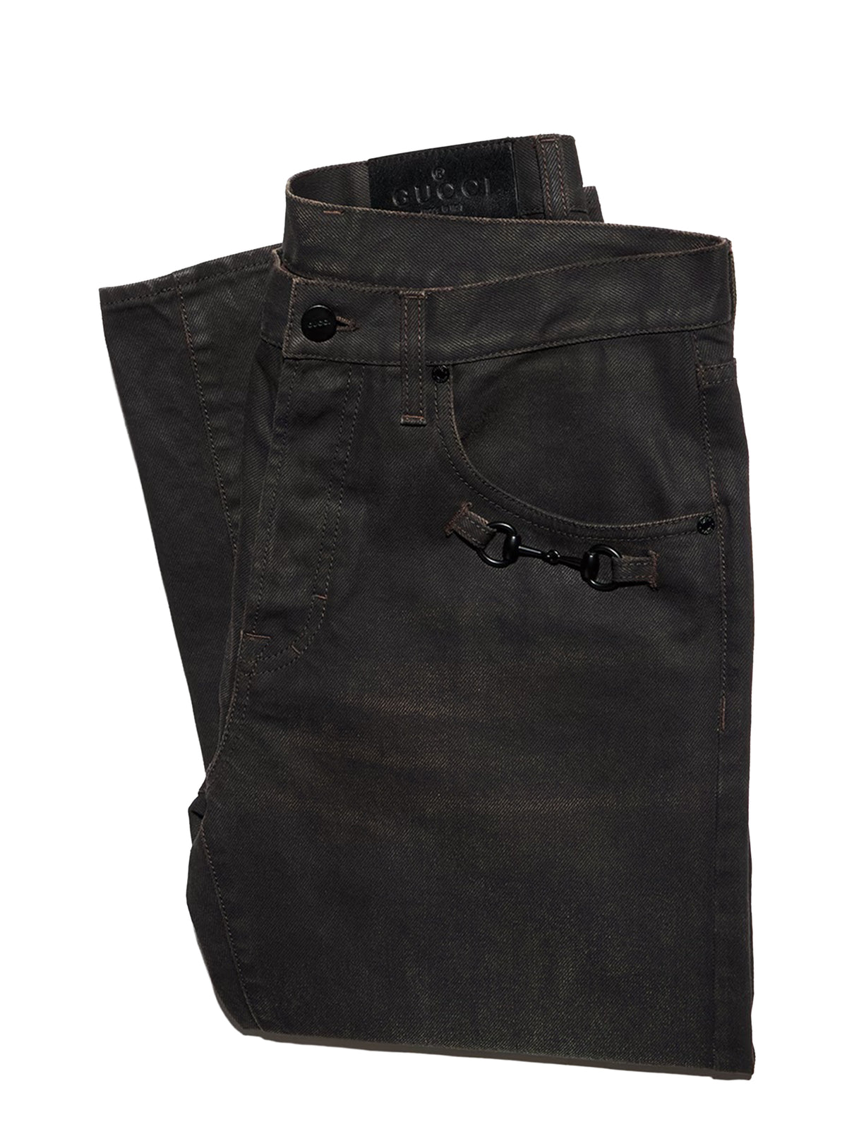 Pantalone in denim con Morsetto