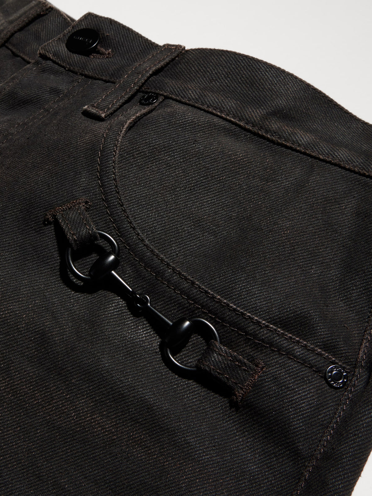 Pantalone in denim con Morsetto