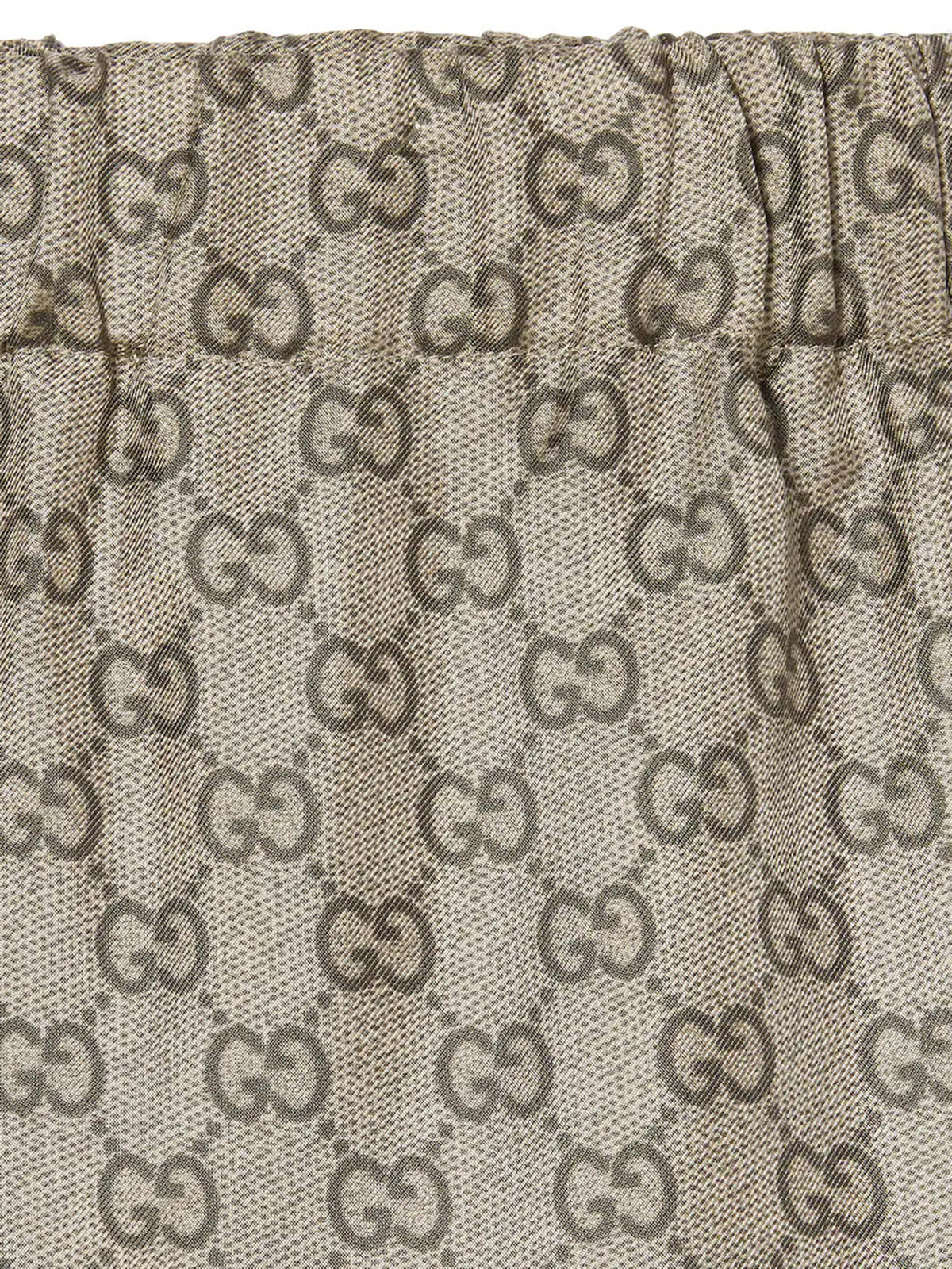 Pantaloni da tempo libero in twill di seta stampato
