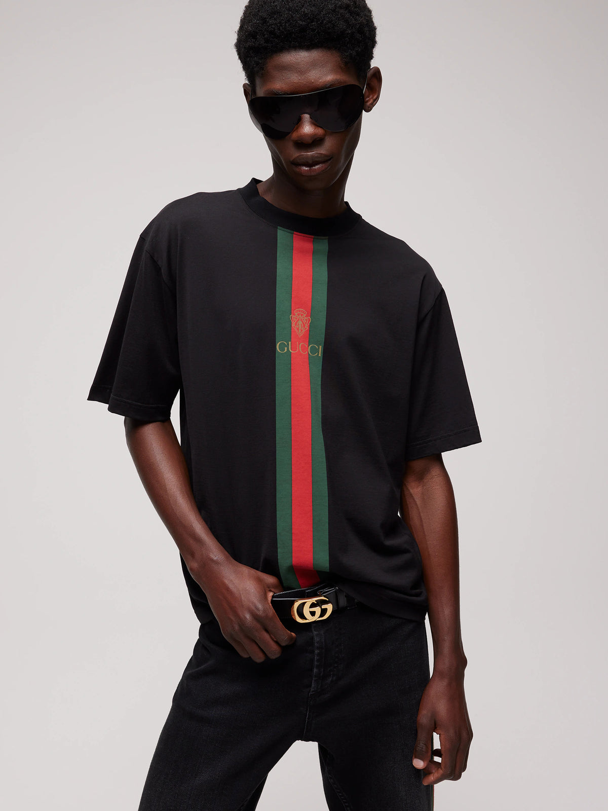 T-shirt in jersey di cotone con stampa
