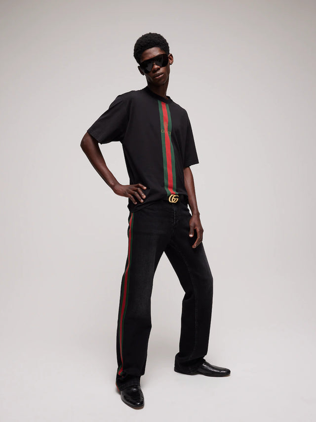 Cotton jersey T-shirt with print