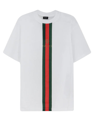 T-shirt in jersey di cotone con stampa