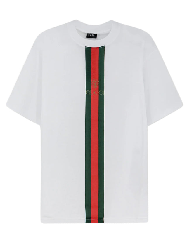 T-shirt in jersey di cotone con stampa