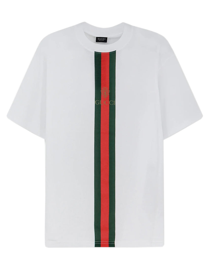 T-shirt in jersey di cotone con stampa