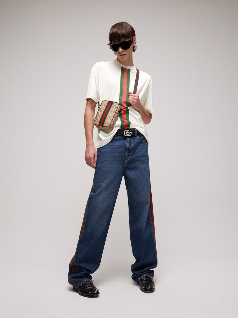 T-shirt in jersey di cotone con stampa