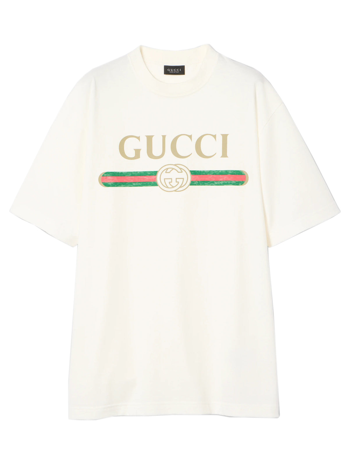T-shirt in jersey di cotone e seta con stampa